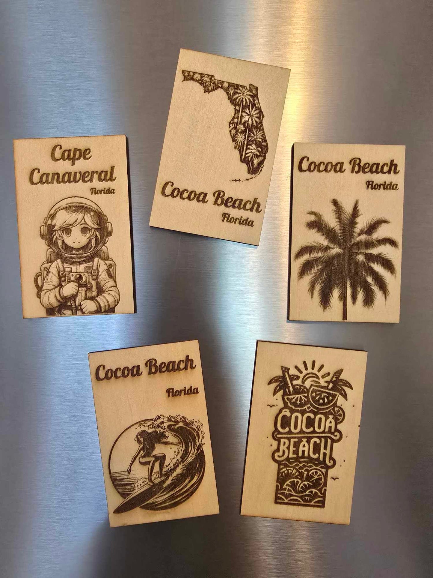 Wooden Fridge Magnets