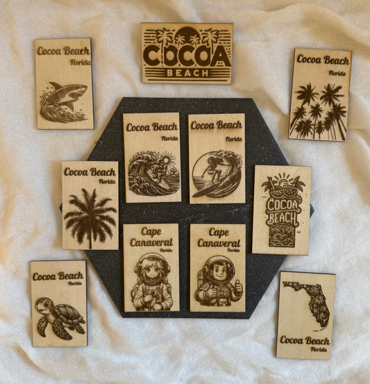 Wooden Fridge Magnets