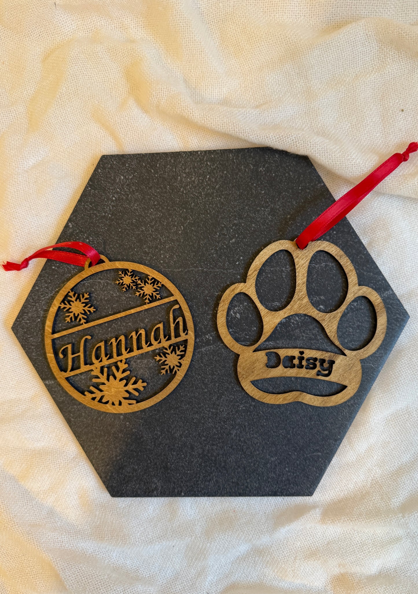 Custom Wood Christmas Ornament